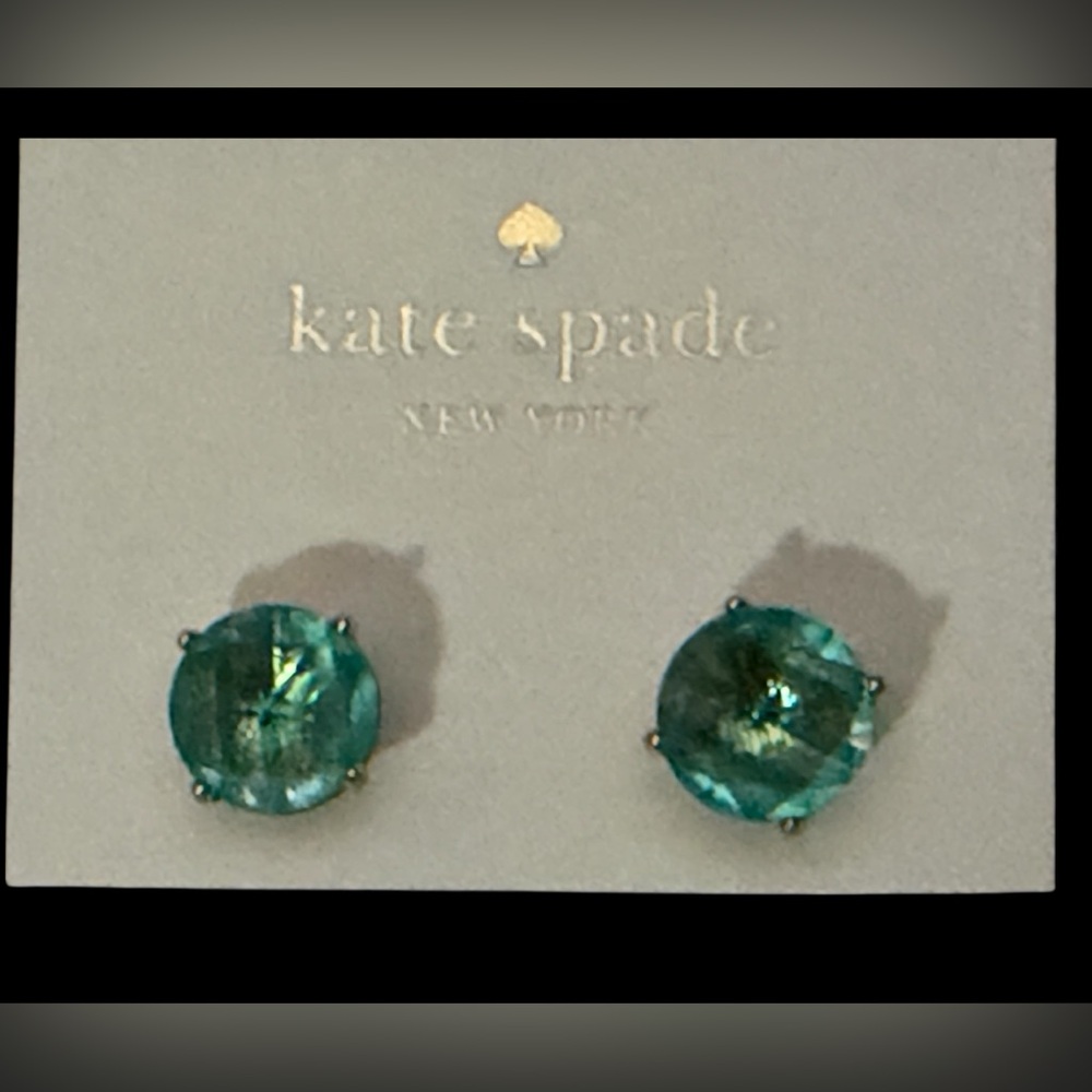 Kate Spade Blue Cubic Zirconia Post Earrings